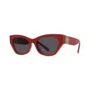 Givenchy Full Frame Sunglasses In Shiny Red/smoke