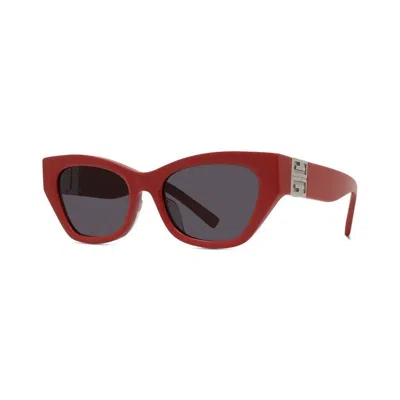 Givenchy Full Frame Sunglasses In Shiny Red/smoke