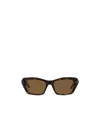 Givenchy Gv40103i 4g Liquid 52e Havana Scura Lucida Sunglasses In Black