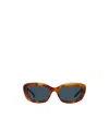 Givenchy Gv Day Rectangular Acetate Sunglasses In Brown