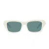 Givenchy Gv40103i 4g Liquid 21n Bianco Lucido Sunglasses In Green