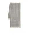 Givenchy Full-length Logo Scarf In Gray