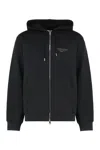 Givenchy Relaxed-fit Black Zip-up Hoodie With Drawstring Hood