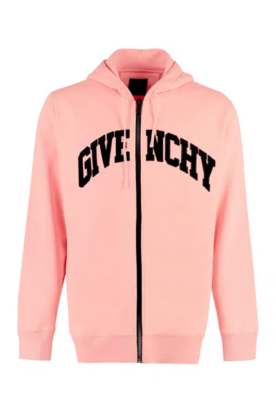 Givenchy Full Zip Hoodie In Pink