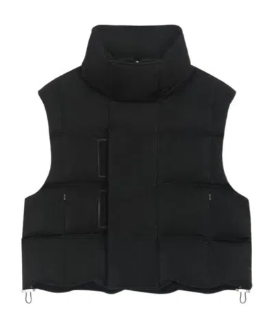 Givenchy Funnel-neck Padded Gilet In Black