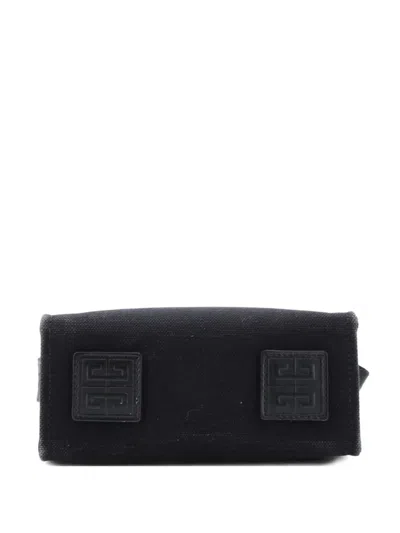 Pre-owned Givenchy G- Canvas Mini Tote Bag In Black