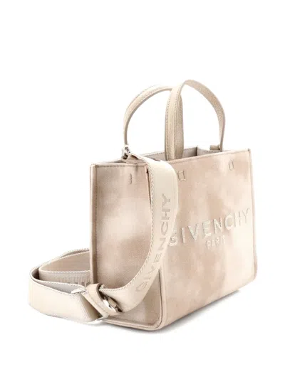 Pre-owned Givenchy G- Canvas Mini Tote Bag In Neutral
