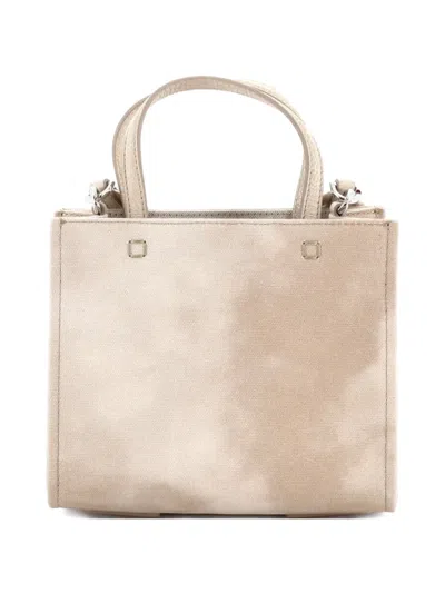 Pre-owned Givenchy G- Canvas Mini Tote Bag In Neutral