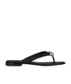 Givenchy G-buckle Flat Sandals In Black