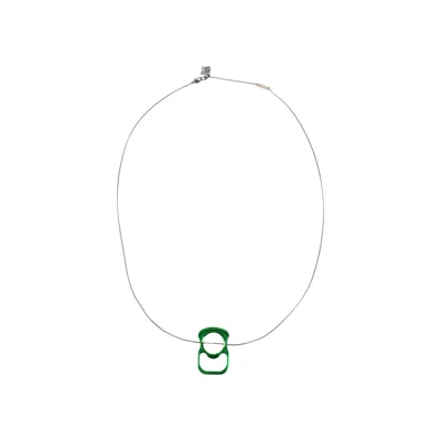 Pre-owned Givenchy G Can Necklace 'green' | Men's Size Onesize