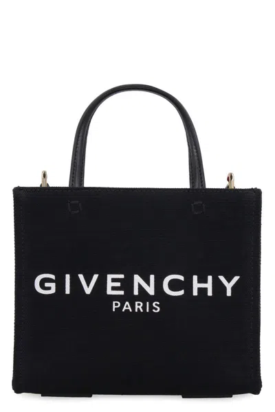 Givenchy G Canvas Mini Tote Bag In Black