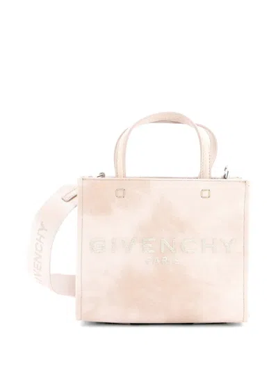 Pre-owned Givenchy G- Canvas Mini Tote Bag In Neutral
