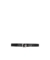 Givenchy G Chain Embossed Croc Buckle Belt In Black
