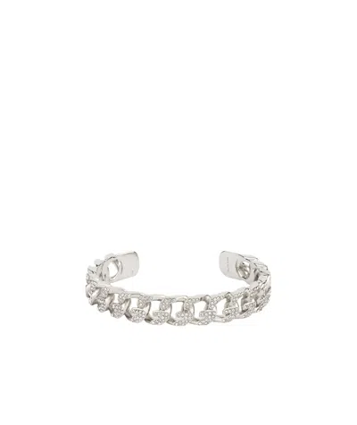 Givenchy G Chain Crystal Bracelet In Silvery