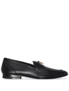 Givenchy G Chain Leather Loafers In Black