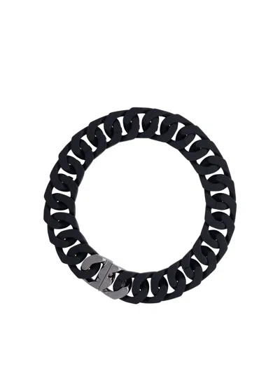 Givenchy G Chain Medium Black Necklace / 1 In Burgundy