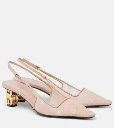 GIVENCHY G CUBE 4G MESH SLINGBACK PUMPS