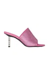 Givenchy Slim G-cube Crystal Embellished Slide Sandal In Pink