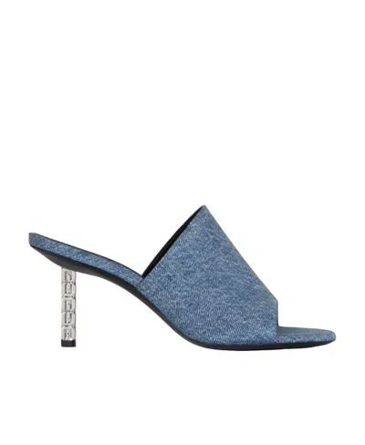 Givenchy Mules G Cube En Denim In Medium Blue