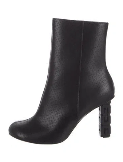 Pre-owned Givenchy G Cube Ankle Boot Leather Boots In Black