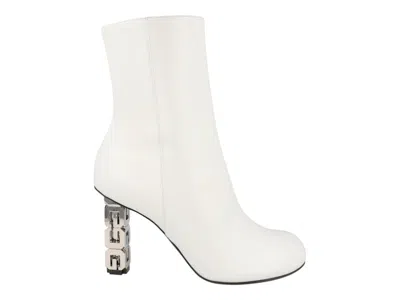 Pre-owned Givenchy G Cube Ankle Boots (women's) Sneakers In Ivory