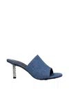 Givenchy Mules G Cube En Denim In Blue