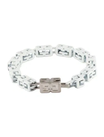 Pre-owned Givenchy "g" Cube Glow-in-the-dark Bracelet, 7.75" In Multicolor