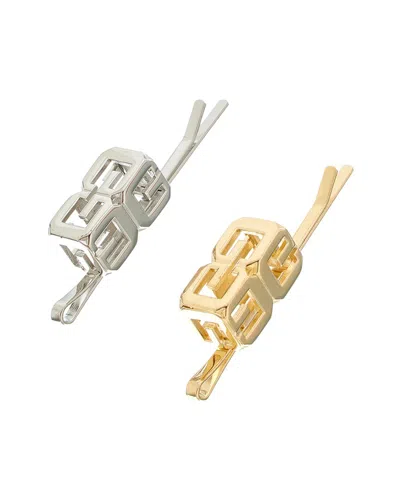 Givenchy G Cube Hair Clips In Multi