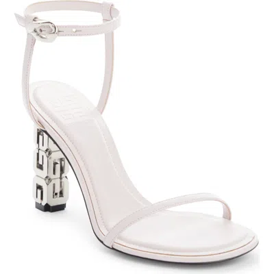 Givenchy G-cube Heel Ankle Strap Sandal In Pink