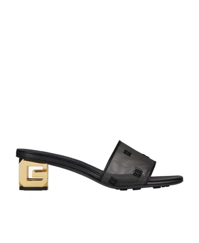 Givenchy G Cube High Heeled Sandals In Black