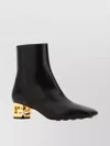 Givenchy G Cube Leather Ankle Boots In Black