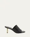 Givenchy G Cube Leather Mule Sandals In Black