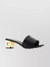 Givenchy G Cube 45 Black Mule Sandals In Black