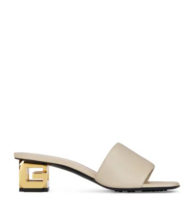 Givenchy Chic Cube Flat Sandals 45mm In Natural Beige