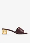 Givenchy Calfskin G Cube-heel Mule Sandals