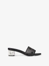 Givenchy Logo Fabric Sandals Sculpture Heel In Black