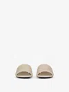 Givenchy Chic Cube Flat Sandals 45mm In Natural Beige In Beige