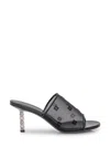 Givenchy G-cube 70 Leather And Mesh Mules In Black