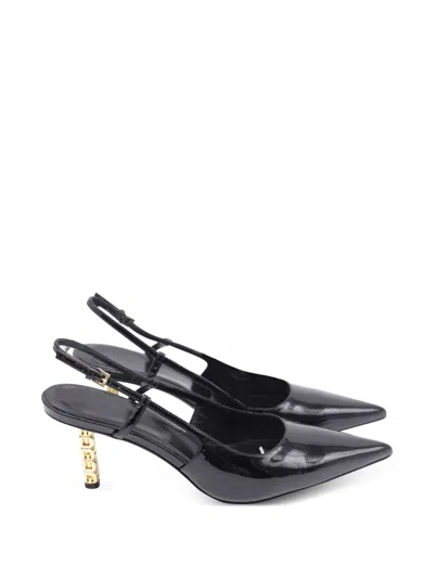 Pre-owned Givenchy G Cube Slingback Heeled Pumps In Black