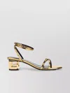 Givenchy G-cube 45 Leather Sandals In Yellow