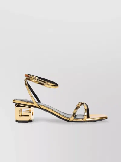 GIVENCHY G-CUBE STRAP SANDALS BLOCK HEEL