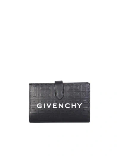 Givenchy G-cut Leather Wallet In Black  