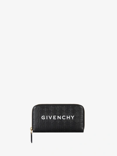 Givenchy G-cut Wallet In 4g Coated Canvas And Leather In Multicolor