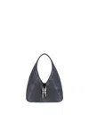 Givenchy Medium G-lock Denim Hobo Bag In Black