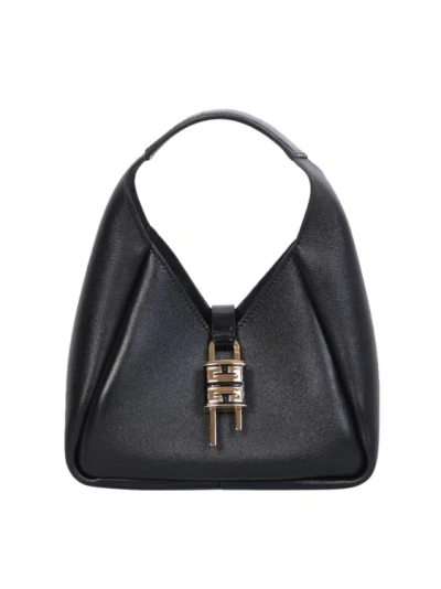 Givenchy G-hobo Mini Bag In Soft Leather In Black