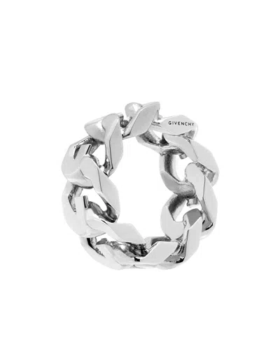 Givenchy G-link Brass Ring In White