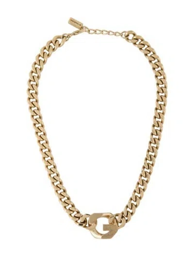 Pre-owned Givenchy G Link Chain Necklace, 17.5" In Multi
