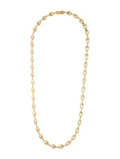 Pre-owned Givenchy G Link Chain Necklace, 31.5" In Multicolor