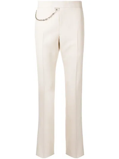 Givenchy G-link Chain Slim-cut Trousers In Neutrals