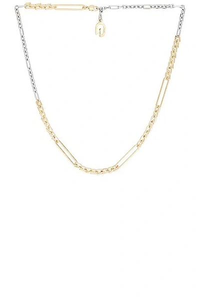 Givenchy G Link Mixed Necklace In Golden & Silvery